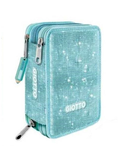 Giotto Super Crystal Astuccio 3 Zip Acquamarine