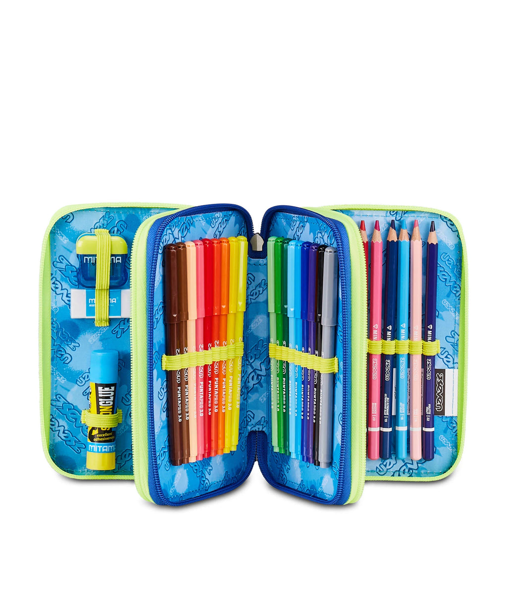 ASTUCCIO Seven® 3 ZIP - BLU FUSION