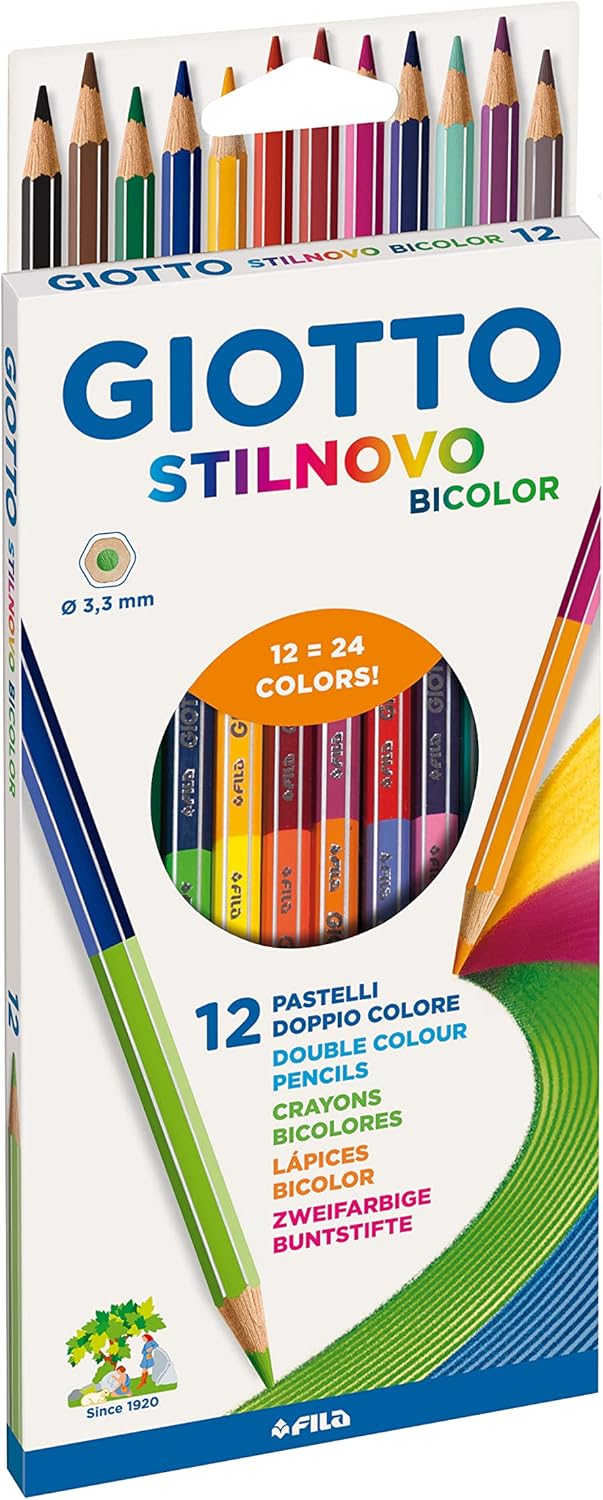 GIOTTO Stilnovo Bicolor - Astuccio da 12