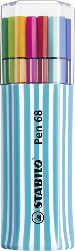 STABILO Pen 68 - Pennarello Premium - Astuccio da 15