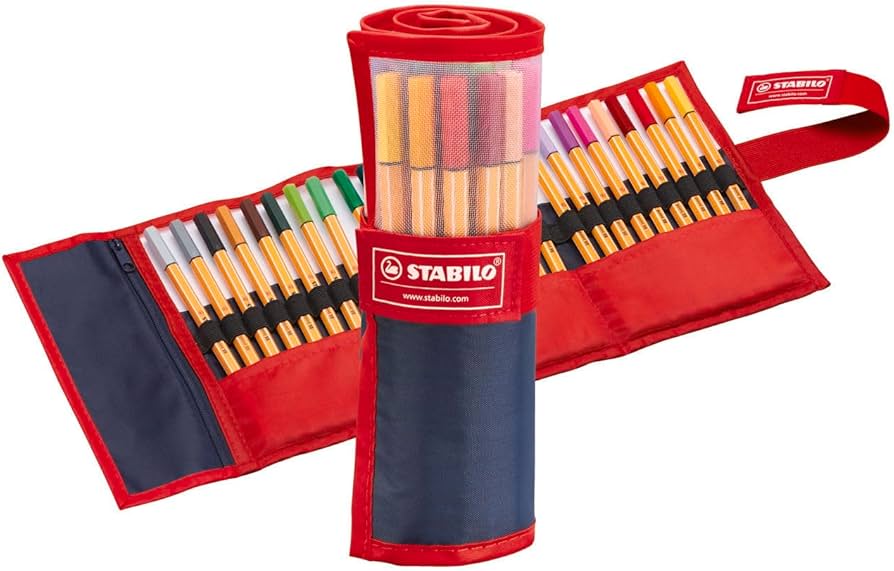 STABILO point 88 - Fineliner - Rollerset con 25 Colori assortiti