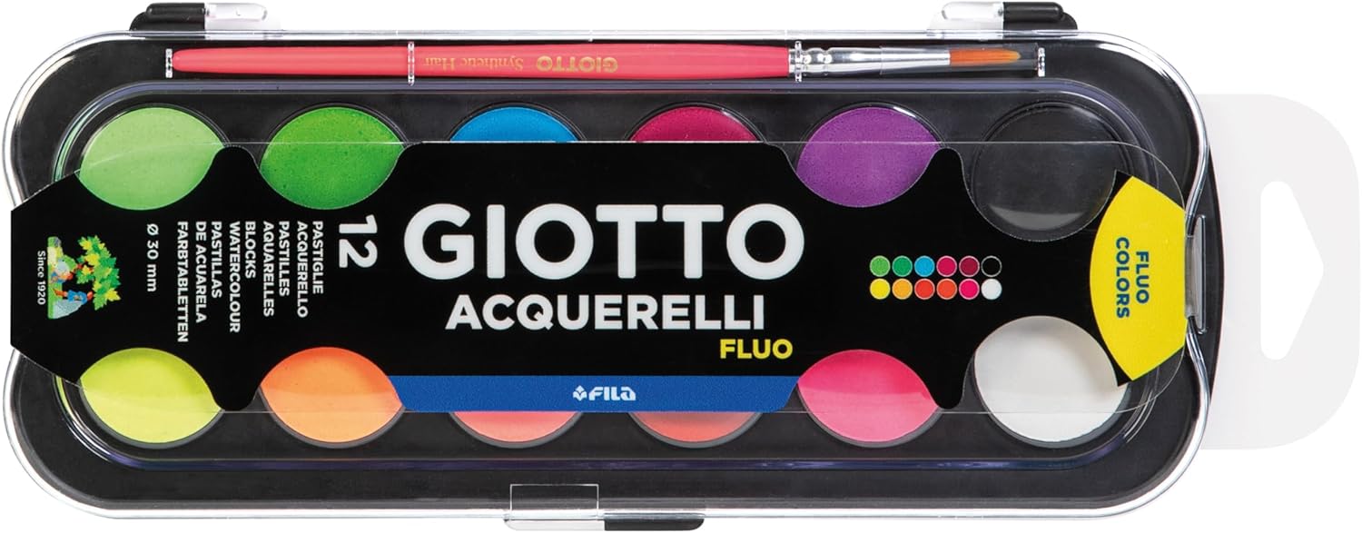GIOTTO Acquerelli Fluo - 12 pz