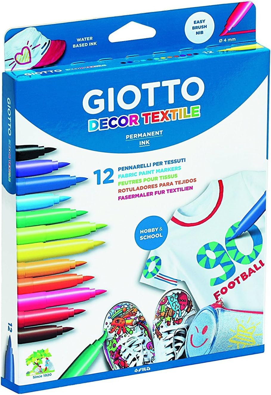 GIOTTO Decor Textile - 8 Colori Standard + 4 Fluo