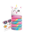 MITAMA astuccio SILICON FRIENDS - STICKER BOOM - Unicorno bianco arcobaleno