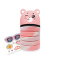 MITAMA astuccio SILICON FRIENDS - STICKER BOOM - Orsetto rosa