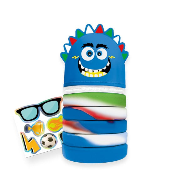 MITAMA astuccio SILICON FRIENDS - STICKER BOOM - Italia blu bianco verde