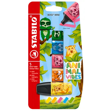 Evidenziatore STABILO BOSS MINI Animal Vibes