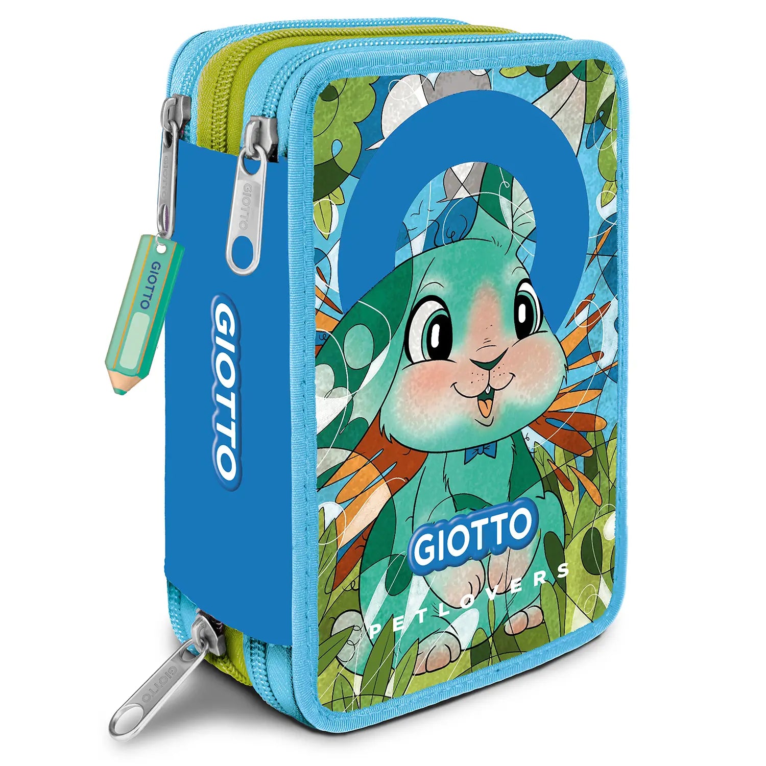 Giotto Petlovers Astuccio 3 Zip Rabbit