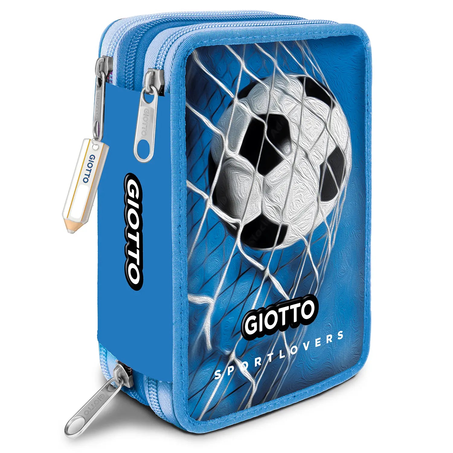 Giotto Sportlovers Astuccio 3 Zip Calcio