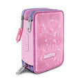 Giotto Super Crystal Astuccio 3 Zip Rosa